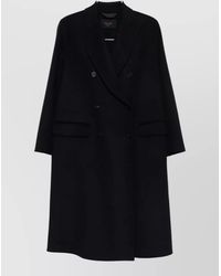 Paltò - Arianna Wool Double Breasted Long Coat - Lyst