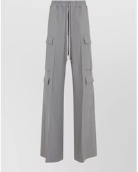 Rick Owens - Cargo Pants Wide Leg Multiple Pockets - Lyst