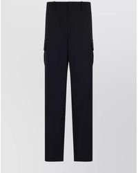 Bottega Veneta - Wool Trousers With Belt Loops And Cargo Pockets - Lyst