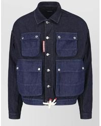 DSquared² - Denim Cargo Jacket - Lyst