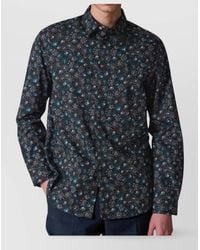 Paul Smith - Organic Cotton Long-Sleeve Regular-Fit Shirt - Lyst