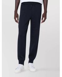 ZEGNA - Wool Blend Jogging Trousers With Elastic Waistband - Lyst