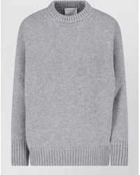 Malo - Crew Neck Knit Long Sleeve Top - Lyst