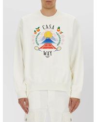CASABLANCA - Cotton Casa Way Mountain Sweatshirt - Lyst
