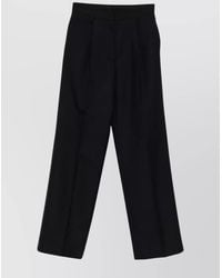 Dries Van Noten - Wool Wide-Leg Trousers - Lyst