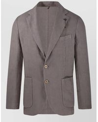 Santaniello - Linen Suit Jacket - Lyst