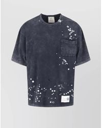 Maison Mihara Yasuhiro - Graphic Print Crew Neck Short Sleeve T-Shirt - Lyst