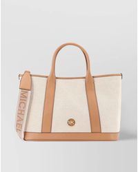 Michael Kors - Voyager Canvas And Leather Tote Bag - Lyst