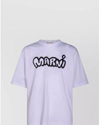 Marni - Graphic Print Crew Neck Short Sleeve T-Shirt - Lyst