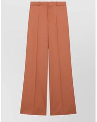 Chloé - High Waist Wide Leg Tailored Trousers - Lyst