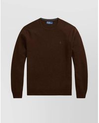 Polo Ralph Lauren - Ribbed Crew Neck Sweater With Long Sleeves - Lyst