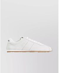 Miu Miu - Leather Lace-Up Low-Top Sneakers - Lyst