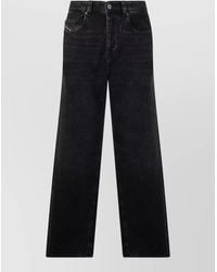 DIESEL - Denim Wide Leg Trousers - Lyst
