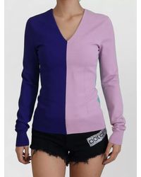 Dolce & Gabbana - Viscose Slim-Fit V-Neck Long-Sleeve Sweater - Lyst