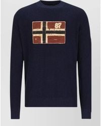 Napapijri - Ribbed Crew Neck Jumper - Lyst
