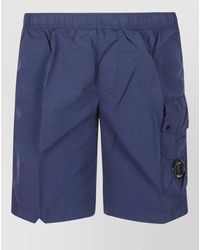 C.P. Company - Swim Shorts Elastic Waistband Cargo Lens - Lyst