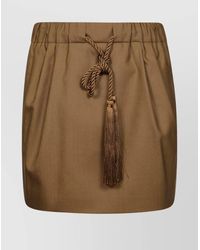 Max Mara - Silk Virgin Wool Mohair Mini Skirt - Lyst
