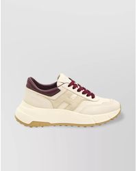 Hogan - Leather High-Top Sneakers With Suede H Detail - Lyst