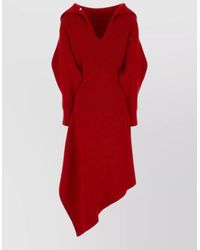 Givenchy - Wool Cashmere Knee-Length Knitted Dress - Lyst