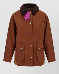 Barbour - Waxed Cotton Single Breasted Coat - Lyst