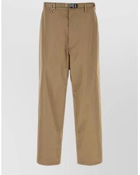 Prada - Cappuccino Tech Fabric Pant - Lyst
