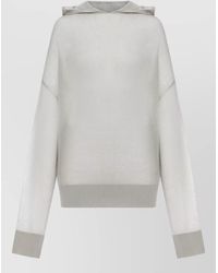 Rick Owens - Cashmere Hooded Knit Top Long Sleeves - Lyst