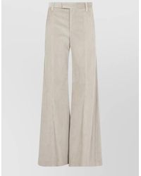 Brunello Cucinelli - High Waist Tailored Wide Leg Corduroy Trousers - Lyst