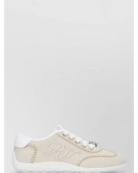 Roger Vivier - Low Sneakers Rhinestone Detail Textured Sole - Lyst