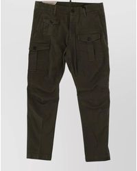 DSquared² - Mid Rise Cargo Chino Pants Regular Fit - Lyst
