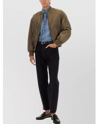 Saint Laurent - Water-Repellent Oversized Bomber Jacket - Lyst