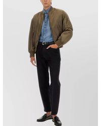 Saint Laurent - Water-Repellent Oversized Bomber Jacket - Lyst