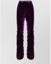 Gucci - Horsebit Belt Velvet Pants - Lyst
