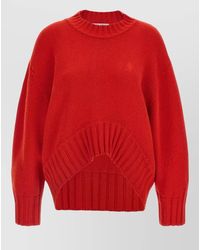 The Attico - Knit Sweater Long Sleeves Asymmetric Hem - Lyst