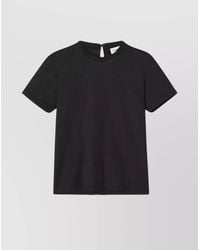 Lanvin - Cotton Knot Detail Short Sleeve T-Shirt - Lyst
