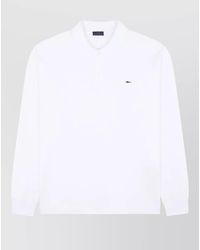 Paul & Shark - Cotton Polo Shirt Long Sleeves Collar - Lyst