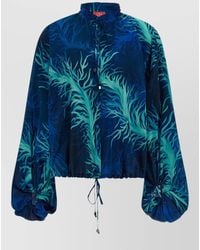 F.R.S For Restless Sleepers - Abstract Print Top Drawstring Hem Sleeves - Lyst