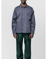 GR10K - Collared Shirt With Long Sleeves And Chest Pocket - Lyst