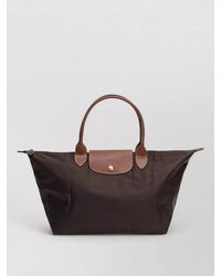 Longchamp - Tote Bag Leather Trim Top Handles - Lyst