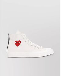COMME DES GARÇONS PLAY - Cotton High-Top Sneakers - Lyst