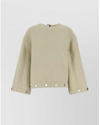 Nanushka - Oversize Wool Blend Anwen Blouse - Lyst