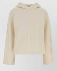 Max Mara - Cotton Blend Hooded Sweatshirt - Lyst