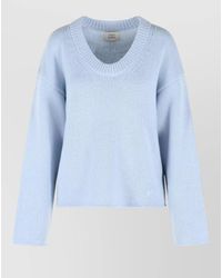 Loulou de Saison - Derry Cashmere Sweater Round Neckline Long Sleeves - Lyst