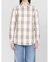 Burberry - Cotton Checked Long-Sleeve Shirt - Lyst