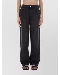 Isabel Marant - Wide Leg Trousers Contrast Stitching - Lyst