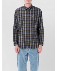 ERL - Long Sleeve Shirt Plaid Pattern Design - Lyst