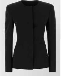 ANDAMANE - Stretch Gabardine Blazer - Lyst