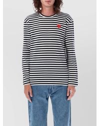 COMME DES GARÇONS PLAY - Striped Heart Long Sleeve Top - Lyst