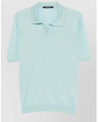 Tagliatore - Keith Polo Collar Short Sleeve Shirt - Lyst