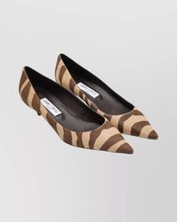 Jimmy Choo - 35Mm Zebra-Print Pointed Pumps - Lyst
