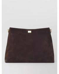Dolce & Gabbana - Vittoria Large Suede Shoulder Bag - Lyst